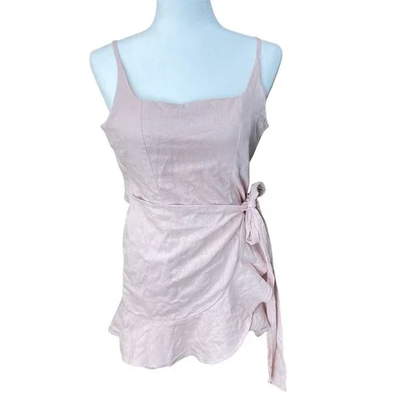 cottage hill mini dress blush Cottage Charm Floral Smocked Mini Dress XL / Pink